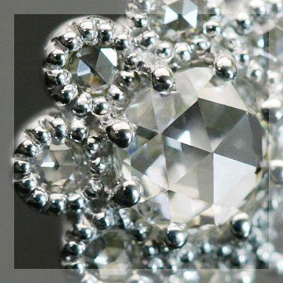 3.8mmの輝き フィオレット ローズカットダイヤモンド ペンダントトップ チェーン無し 誕生石 4月 PT900 K18 K10対応 |  | 02