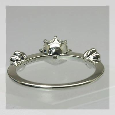 指輪 5.5ミリ ローズカットダイヤモンド ヴィンテージ・デザイン