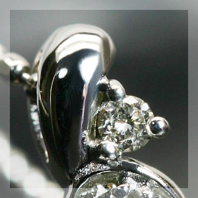 プティ・フルール　ダイヤモンド ペンダント　チェーン付 PT900 K18 K10対応　 誕生石 4月の画像