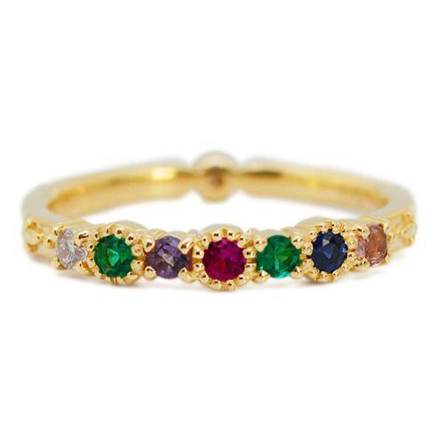 ポイント10％中 ダイヤモンド ルビー サファイアリング ディアレスト