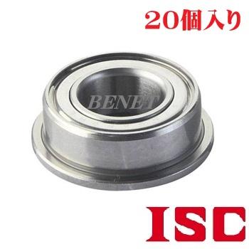 20個特価】ISC F698ZZ（フランジ付き） 8x19x6mm : BENET(ベネット