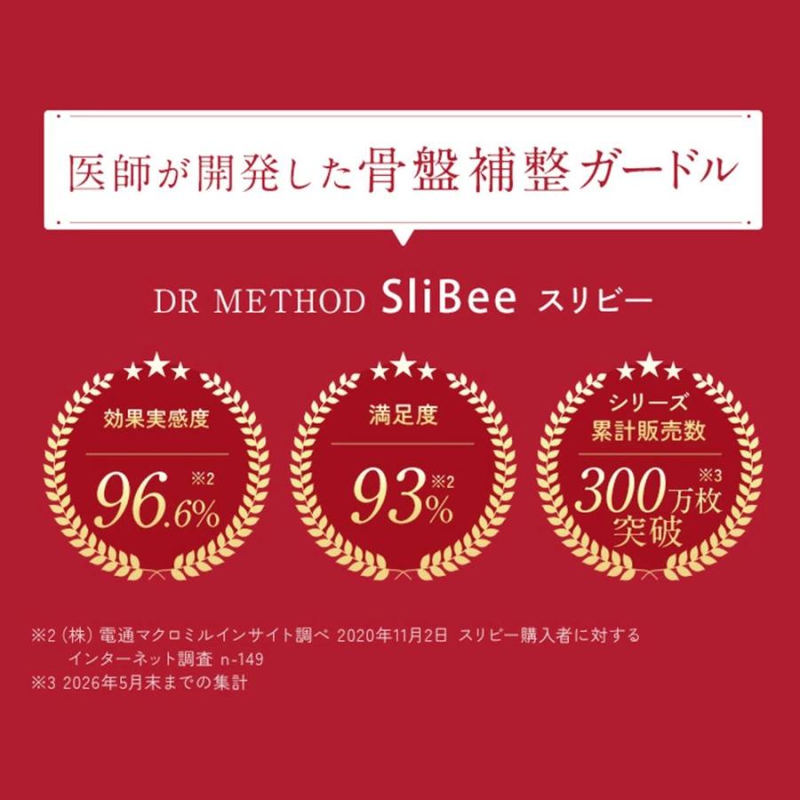 ガードル お腹引き締め SliBee スリビー 5枚セット ブラック ノーブル