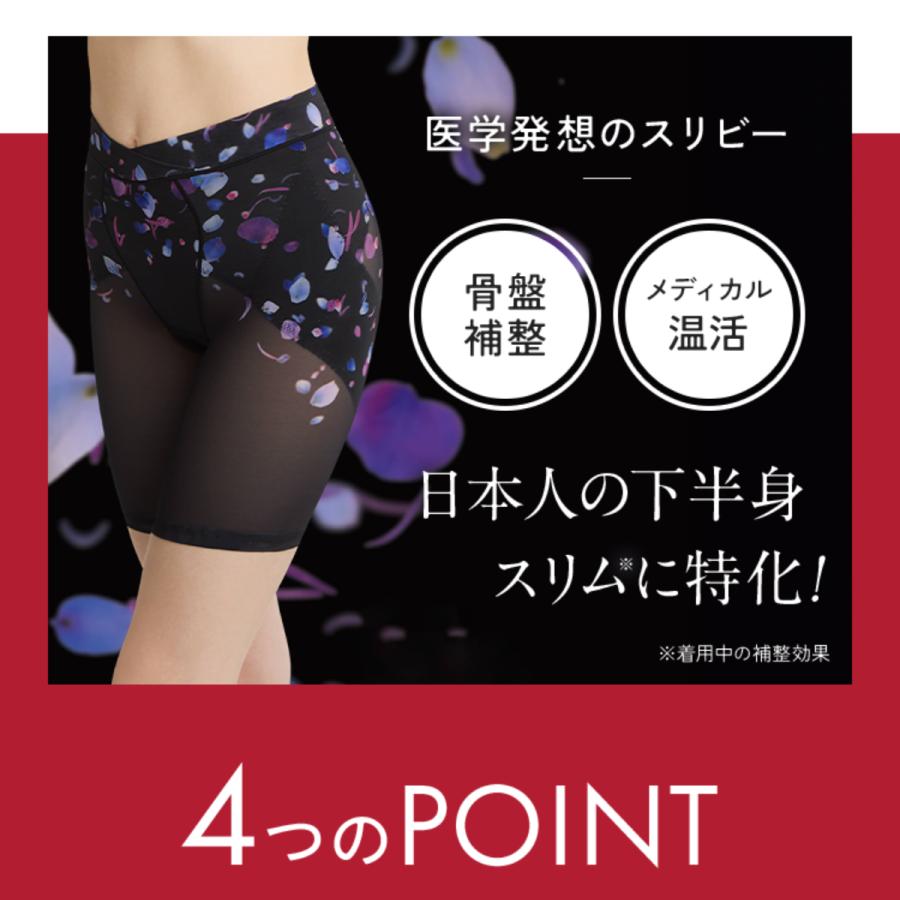 ガードル お腹引き締め SliBee High Waist スリビーハイウエスト DR METHOD ドクターメソッド 公式 医学発想 女医開発 花柄 骨盤補整 補整下着 骨盤ガードルの画像
