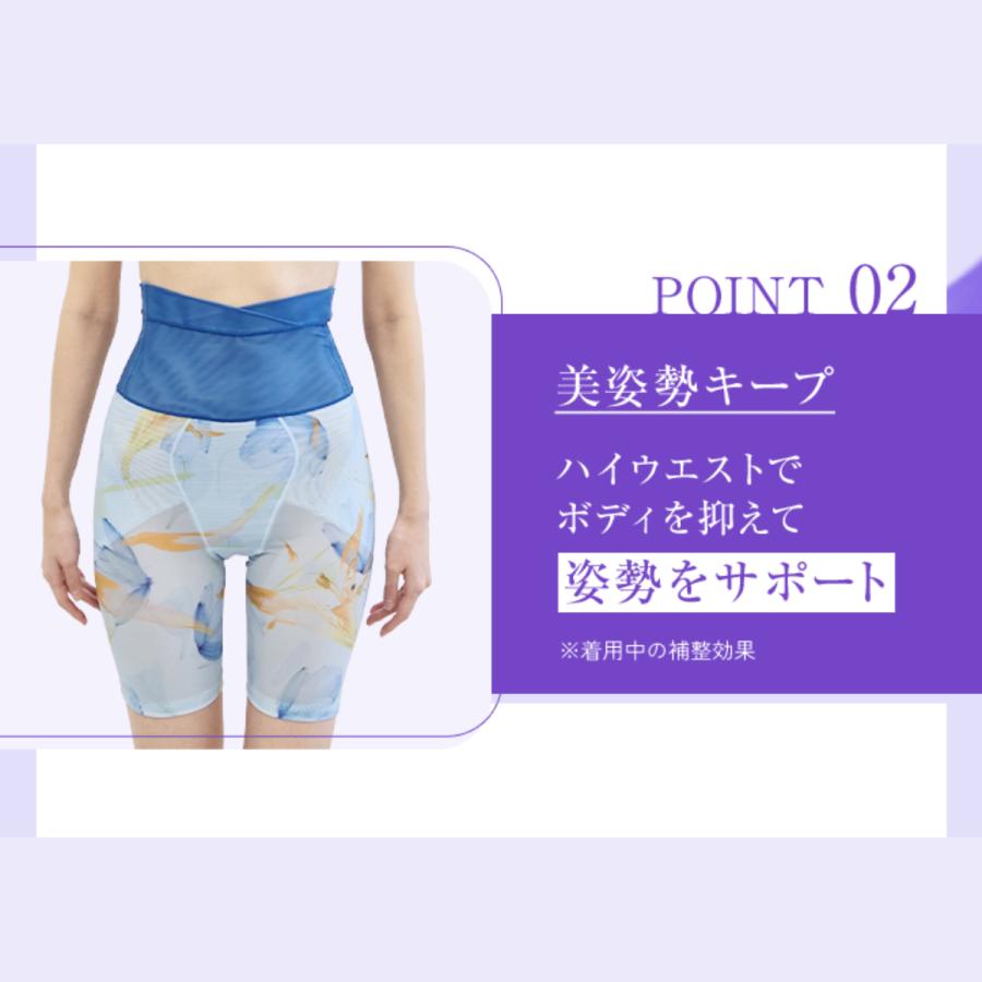 ガードル お腹引き締め SliBee High Waist スリビーハイウエスト DR METHOD ドクターメソッド 公式 医学発想 女医開発 花柄 骨盤補整 補整下着 骨盤ガードルの画像