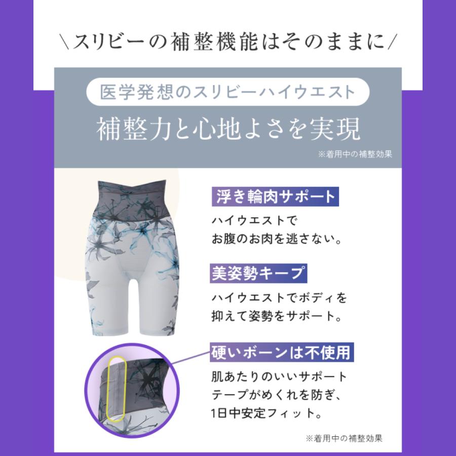 ガードル お腹引き締め SliBee High Waist スリビーハイウエスト 3枚セット エアリーブルー ノーブルベージュ ベージュ DR METHOD ドクターメソッド 公式の画像