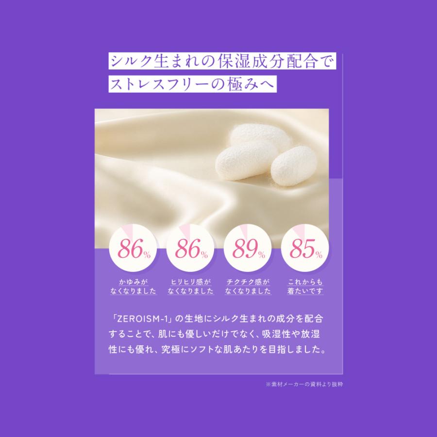 ZEROISM ゼロイズム シームレスブラ」【5枚セット】（モノトーン