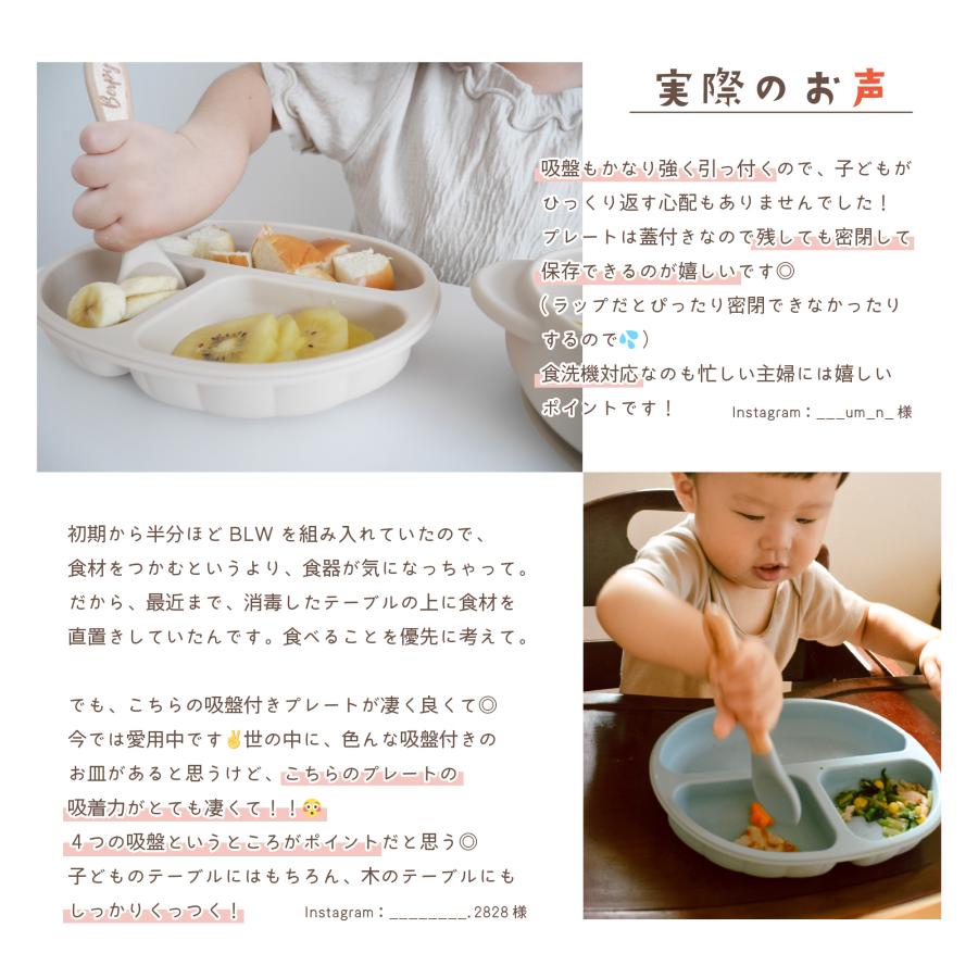 ベビー食器 パンプキン プレート シリコン ひっくり返らない 離乳食 吸盤 4個付き 便利アイテム 赤ちゃん 育児 ベビー 食器 | Berpy | 02