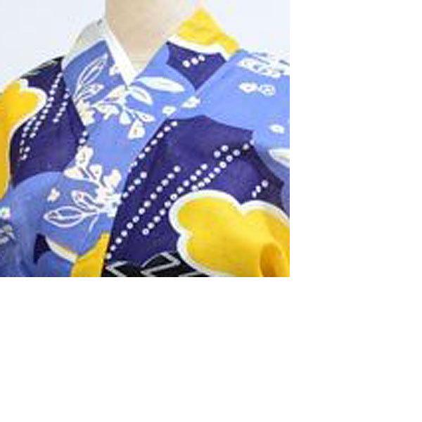 新品★凪　レディース浴衣 綿麻 ワンランク上 変り織 レトロモダン柄 75573 新品☆浴衣 レディース 綿麻 変り織 レトロモダン 凪 単品 75573