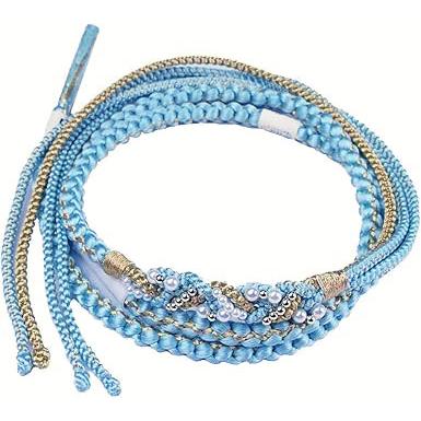 振袖用 正絹帯締め 帯〆 成人式 卒業式ホワイト×ゴールド 飾り付 丸組