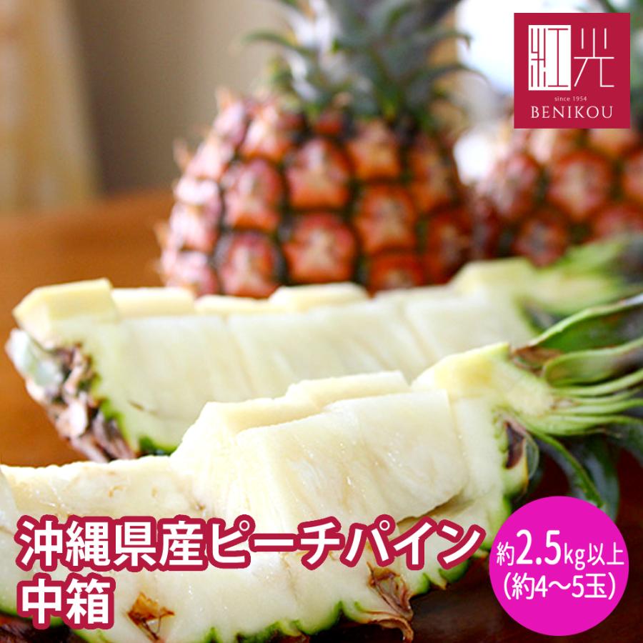 今季販売終了間近！・残り2箱】沖縄西表島産 ピーチパイン 中箱 (2.5kg