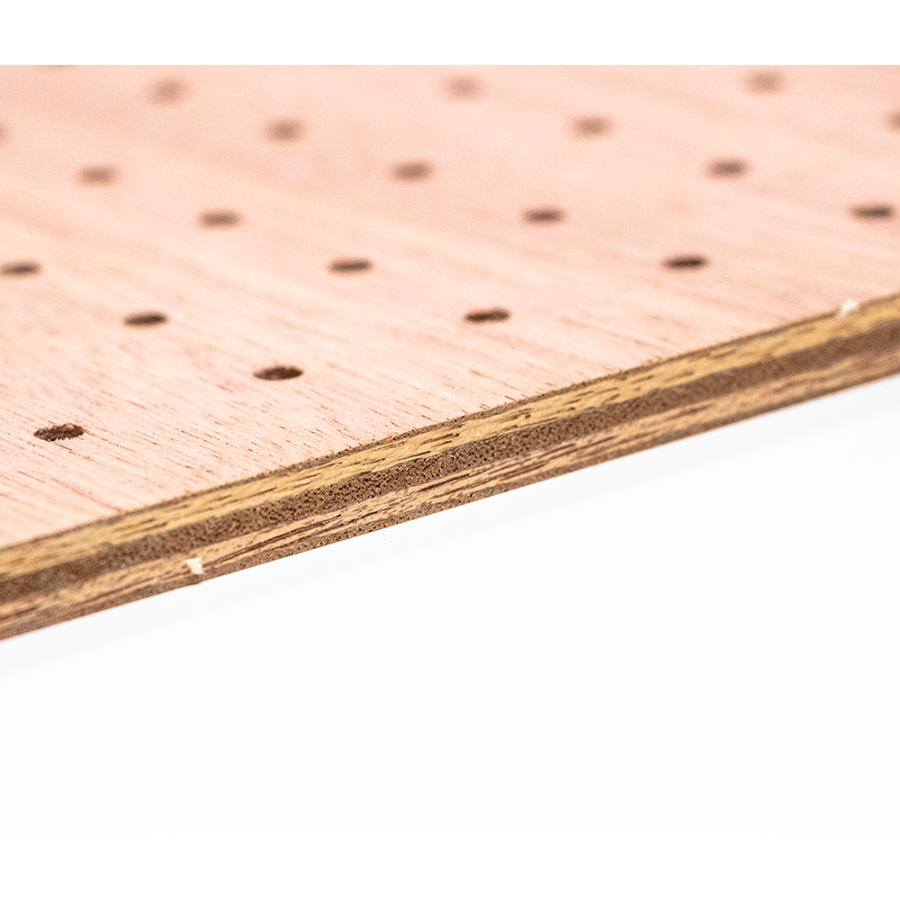 川島材木店 有孔ベニヤ 厚9mm 1820x910mm 3'x6' [大型商品] ラワン 有