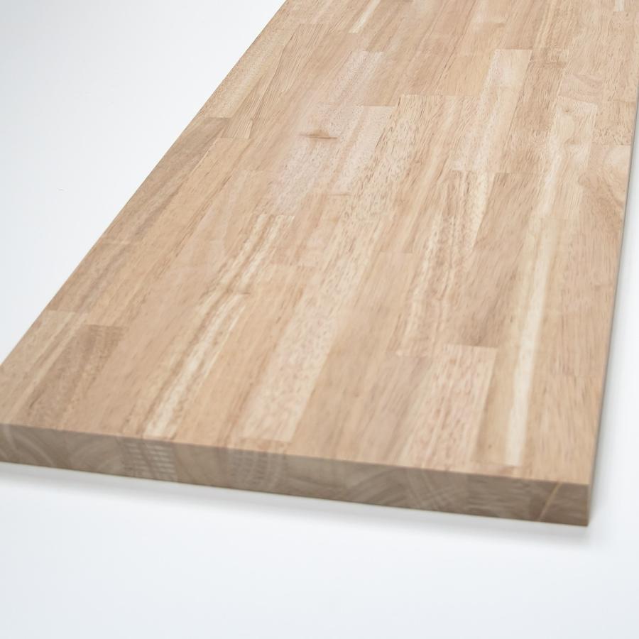 川島材木店 木製カウンターテーブル ゴムの木 150x30x2.5~3cm DIY 