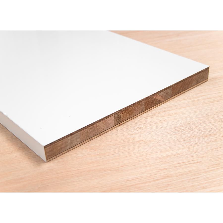 白ポリ化粧棚板 厚21mm 450x1820mm 天板 棚板 カラーボックス DIY 川島