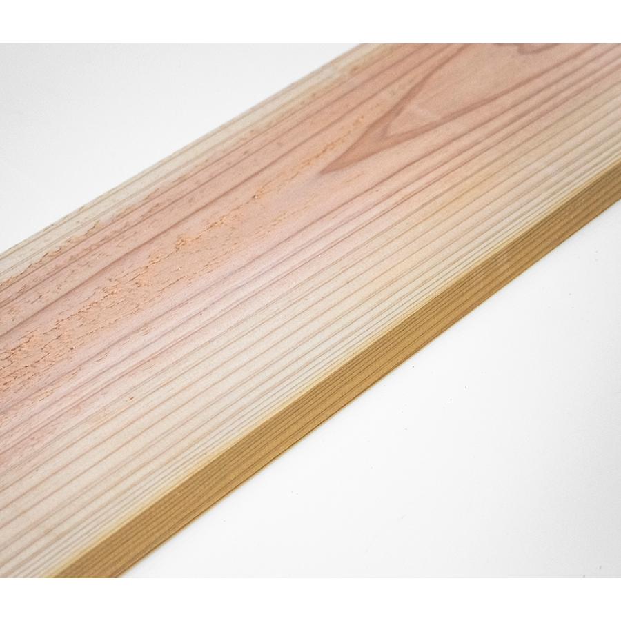 川島材木店 杉板 4枚セット 長182cm 巾18(17)cmx厚2.4cm 棚 棚板 床 腰