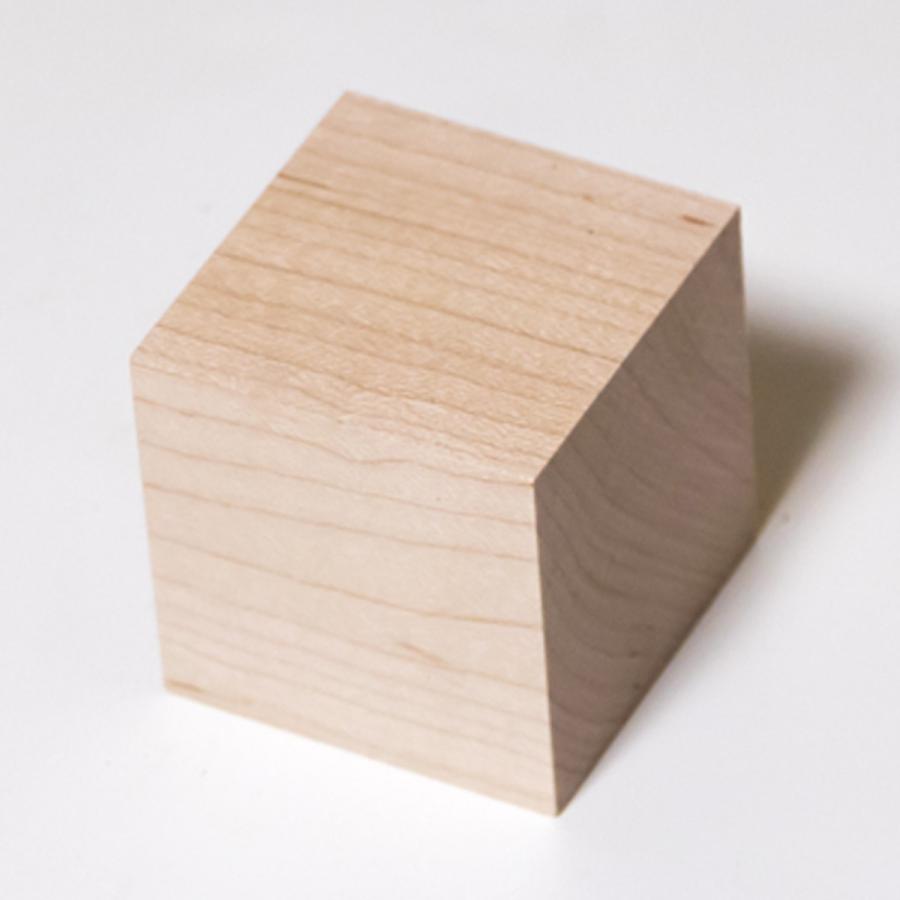 川島材木店 キューブ バーチ 4個セット スピーカー プレーヤー台