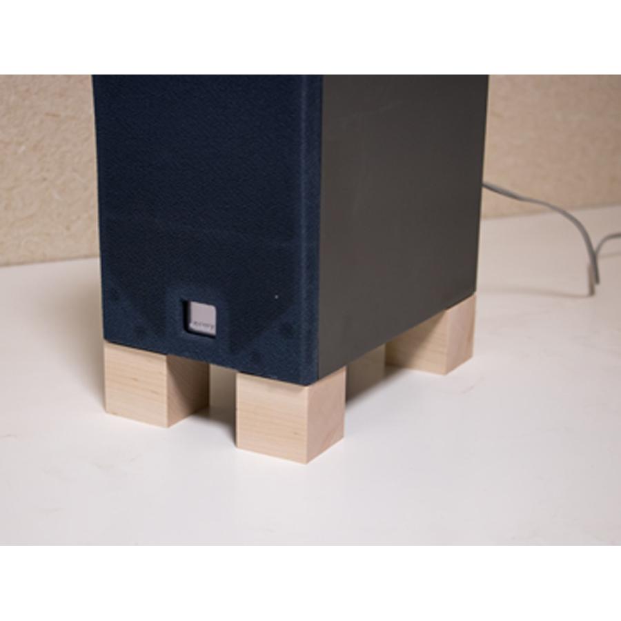 川島材木店 キューブ バーチ 4個セット スピーカー プレーヤー台