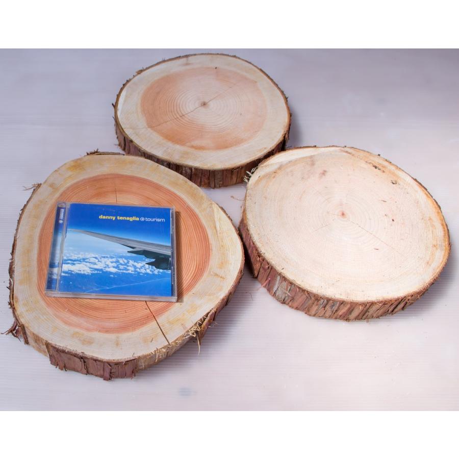 川島材木店 丸太の輪切り LLサイズ3枚セット 直径約28x厚さ3cm 丸い木