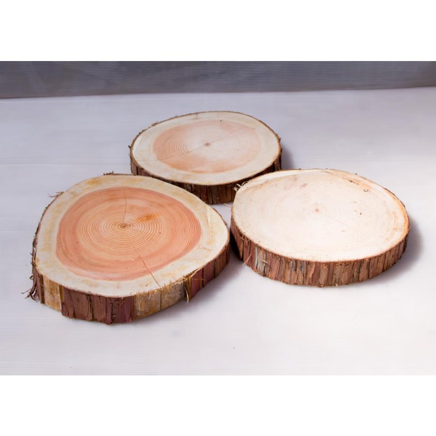 川島材木店 丸太の輪切り LLサイズ3枚セット 直径約28x厚さ3cm 丸い木