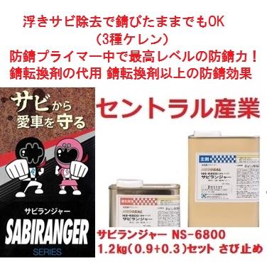 セントラル産業 さび止め プライマー サビランジャー 2液 NS-6800 1.2