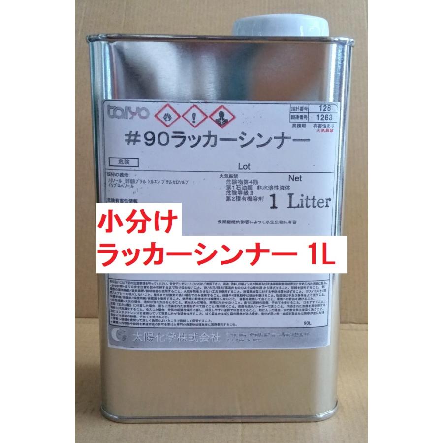 ラッカーシンナー　各種 ラッカーシンナー＃90 1L 小分け 商品情報ご必読下さい : スカッパー