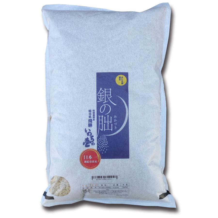 銀の朏 岐阜県 下呂産 玄米 特栽減減 令和7年産 10kg (5kg×2) 精米無料 