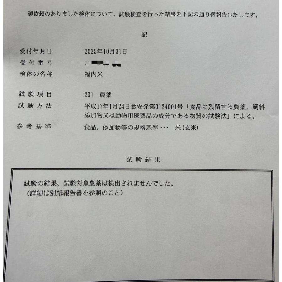 コシヒカリ 伊賀 玄米 1kg 精米無料 残留農薬分析済み 令和7年 三重県