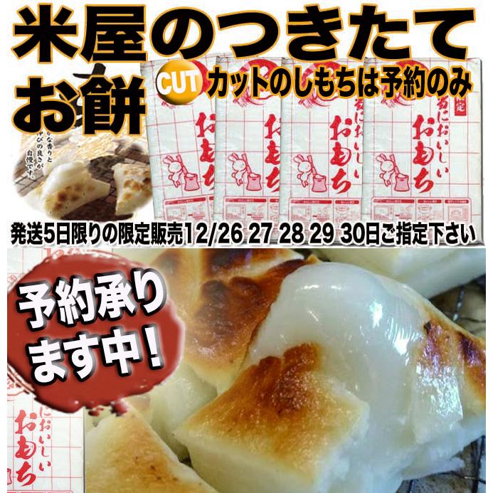 正月用 カットのしもち 予約 1.8kg (2枚) 米屋 のし餅 お餅 : 弁次郎