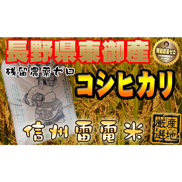 長野県産コシヒカリ令和6年産　玄米10キロ コシヒカリ 令和6年産 長野県東御産 1等 玄米 10kg 残留農薬