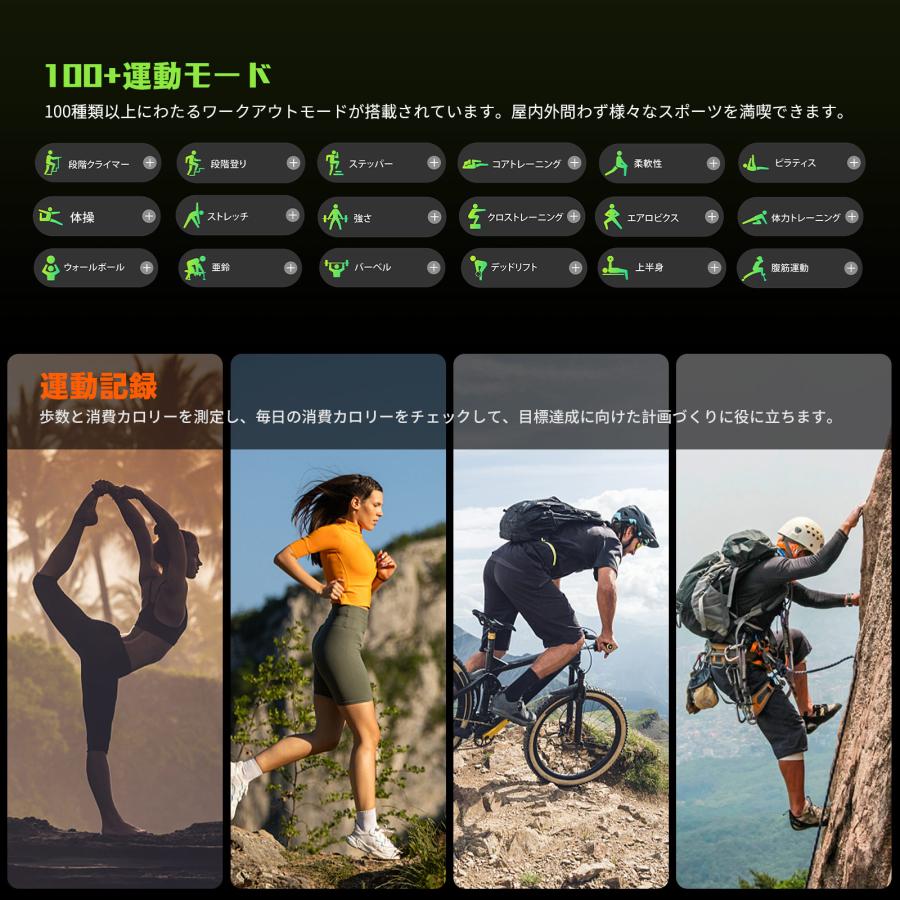 マートウォッチ 軍用規格 Bluetooth通話機能 24年新登場 1.43インチ超大画面 ス Bluetooth5.2 運動モード 着信通知 1ATM防水 睡眠モニター iPhone・Android対応 |  | 05