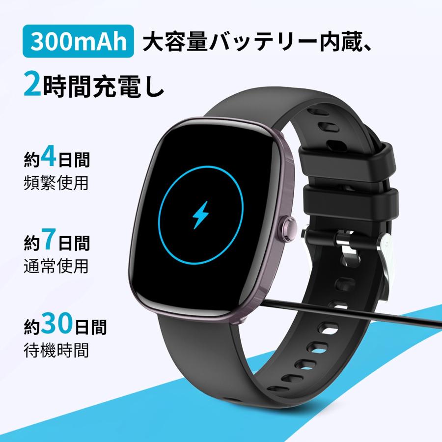 【2025 新登場 GPS連携】スマートウォッチ 軍用規格 Bluetooth通話機能 1.75インチ大画面 男女兼用 iPhone&Android対応 SMS/Line通知 音楽再生 運動記録 |  | 05