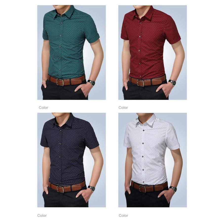 シャツ メンズ ワイシャツ 半袖シャツ spot スプリント 通勤 カジュアルシャツ メンズアウター 薄いアウター お洒落 開襟式 送料無料 新素材新作