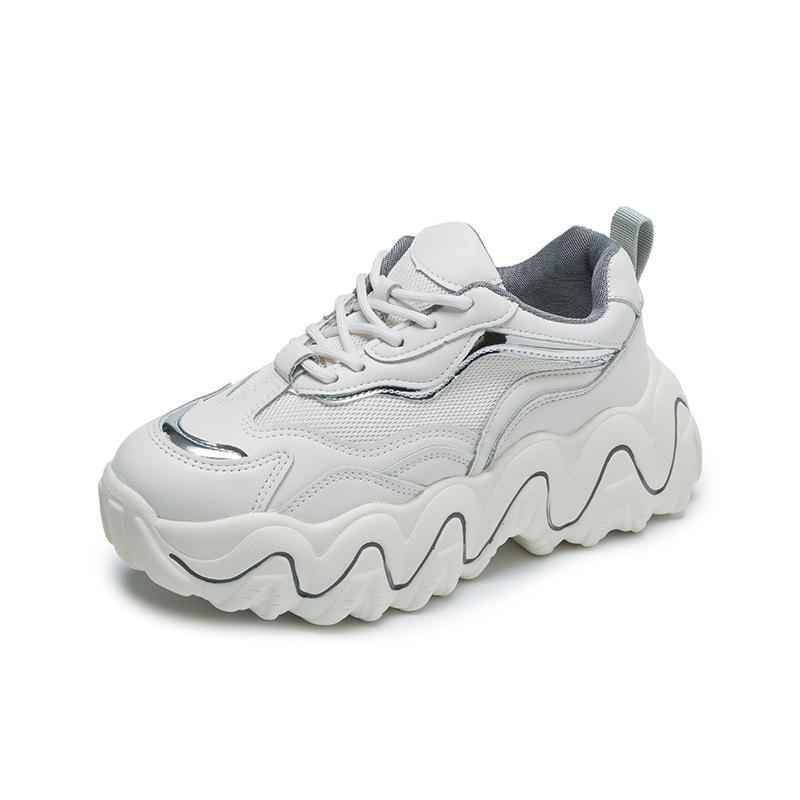 タイドブランド21春新婦人靴韓国版厚底厚底厚底スニーカーインファッションカジュアルウェーブ古い靴 ベンキア 通販 Yahoo ショッピング