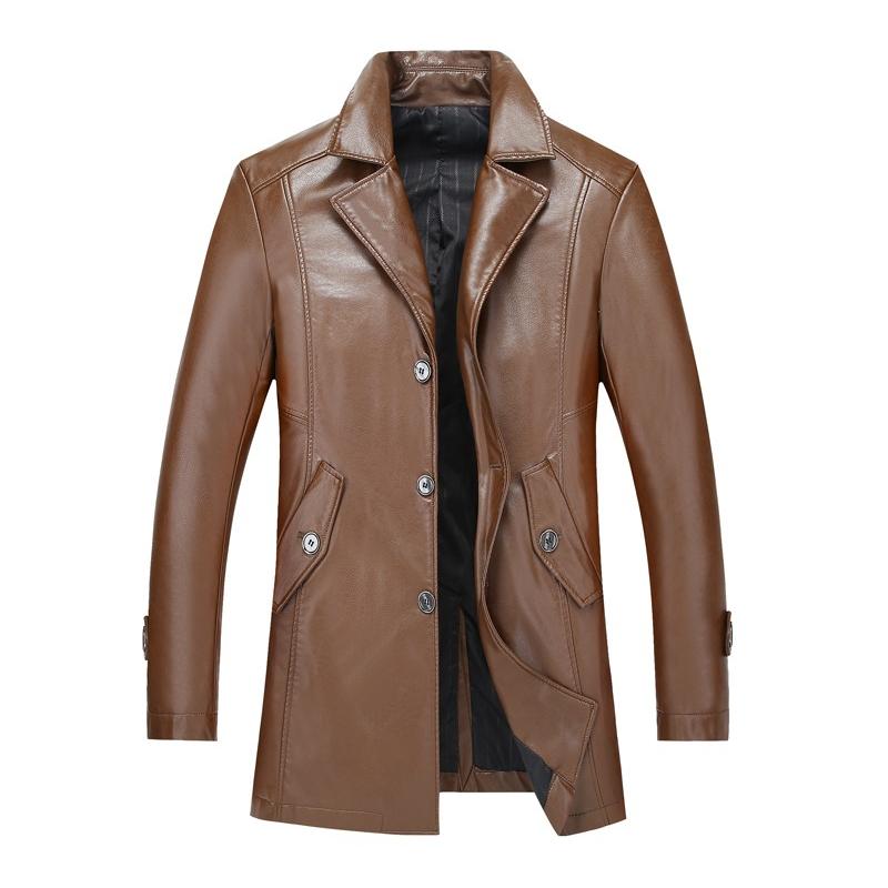 18新作 フェイクレザー ミリタリーコート メンズトレンチコート Puレザーロング丈 合成皮革 16秋冬 防風防寒 Bnld ベンキア 通販 Yahoo ショッピング