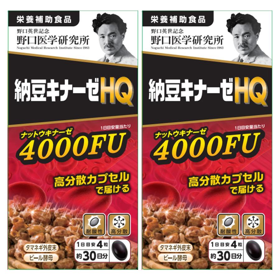 野口医学研究所 納豆キナーゼHQ 120粒×2個セット : くすりの勉強堂 