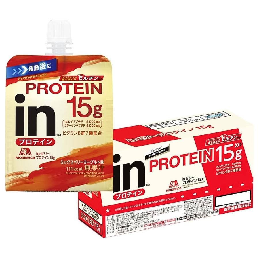 森永製菓 inゼリー プロテイン15g 150g×6P : くすりの勉強堂