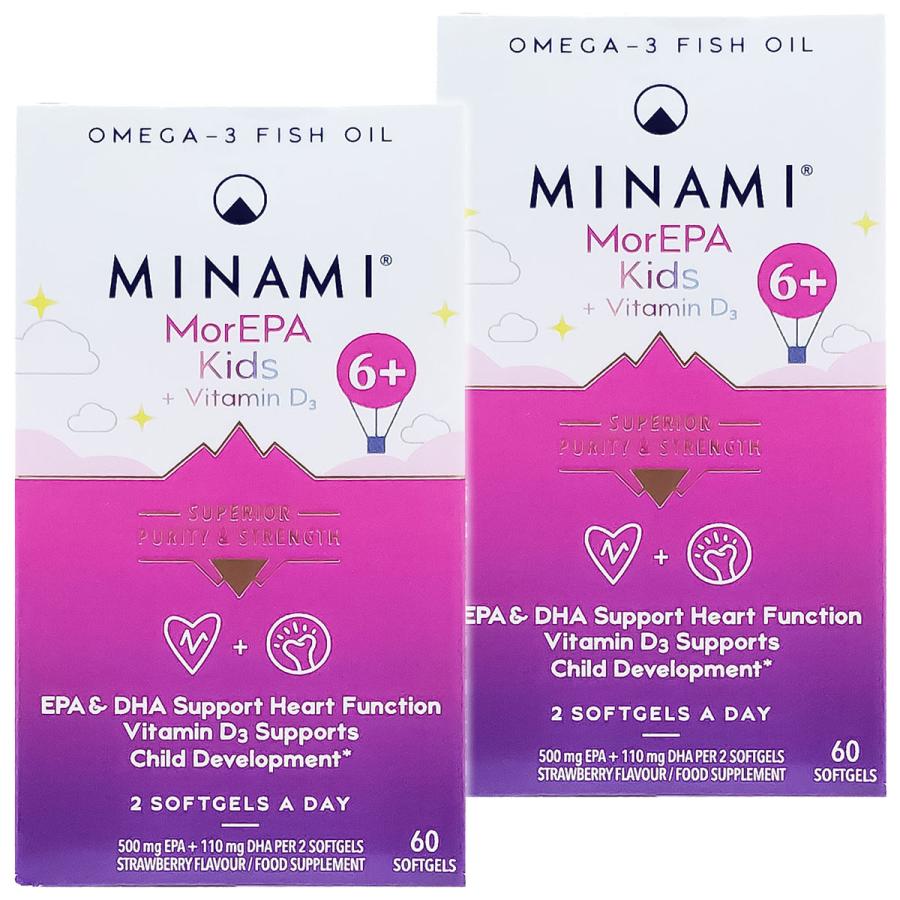 ミナミニュートリション社 モアEPA キッズ +ビタミンD3 60粒×2個セット EP.022.XXX あすつく対応 : くすりの勉強堂 アネックス  - 通販 - Yahoo!ショッピング