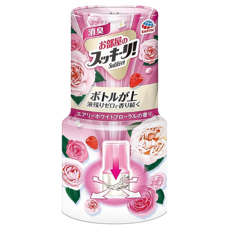 お部屋のスッキーリ！ Sukki-ri！ 消臭芳香剤 エアリーホワイトフローラルの香り 400ml｜benkyoannexx