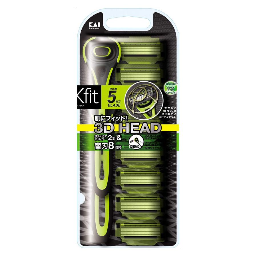 貝印 Xfit (クロスフィット) 敏感肌用カミソリ バリューパック 1セット
