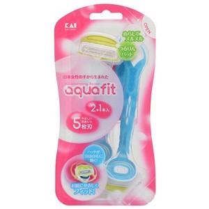 4901331017124 【100個入】 AQUAFIT2本入 95997【キャンセル不可】 貝印 AQUAFIT(アクアフィット) 2+1本入 : くすりの勉強堂 アネックス