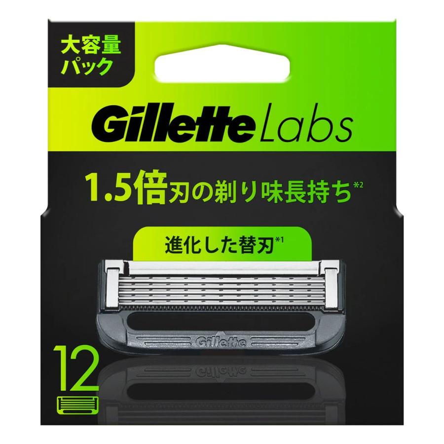 【新品未開封】ジレットラボ　Gillette Labs 12替刃 Gillette Labs ジレットラボ 角質除去バー搭載 替刃 12個入 : くすりの