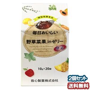 毎日おいしい野草菜果inゼリー 10g×20袋 ×2個セット あすつく対応｜benkyoannexx