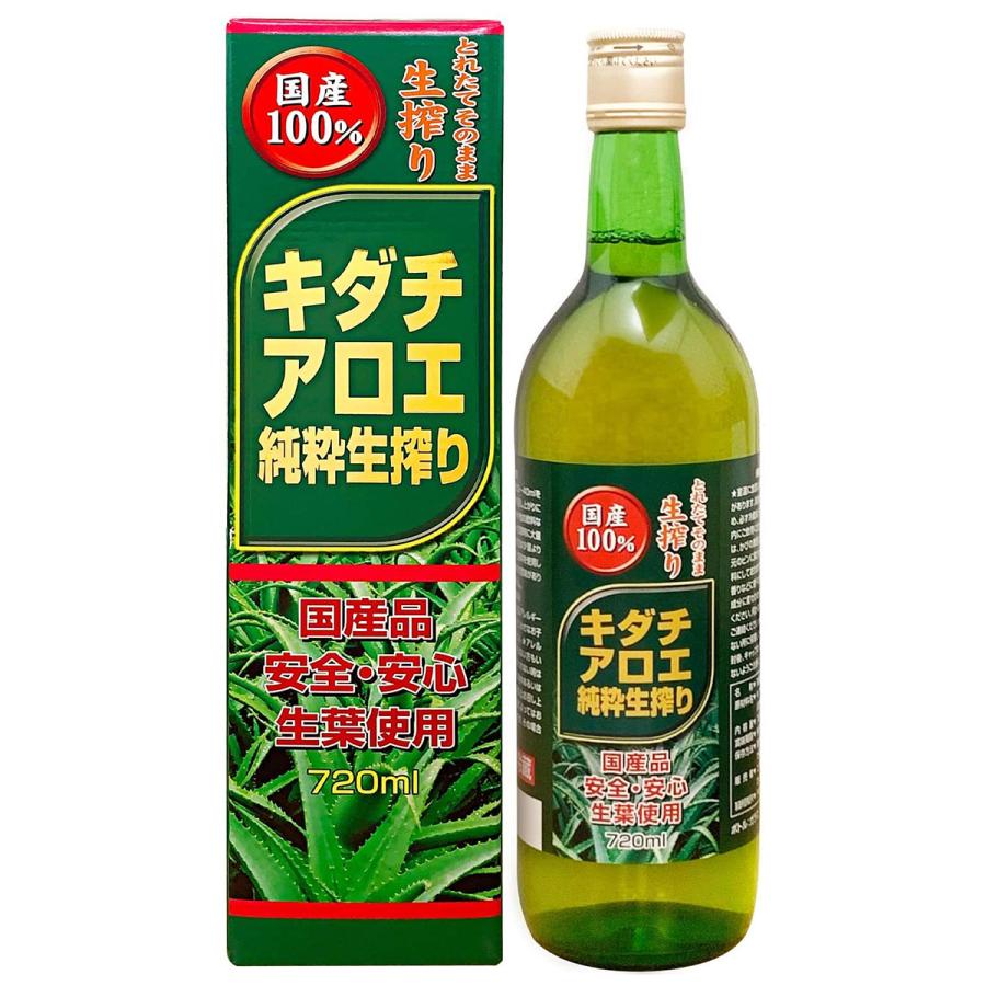 ユウキ製薬（ユウキセイヤク） キダチアロエ純粋生搾り 720ml×3本 