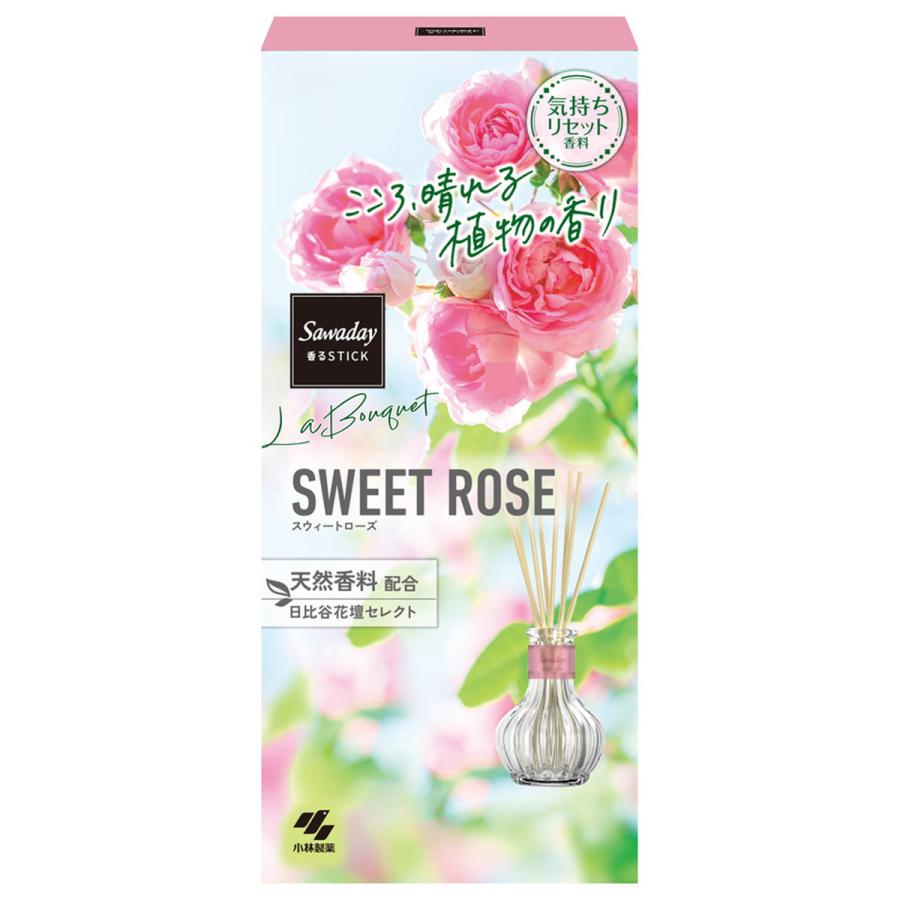 小林製薬 サワデー 香るスティック ラ・ブーケ スウィートローズ 70ml