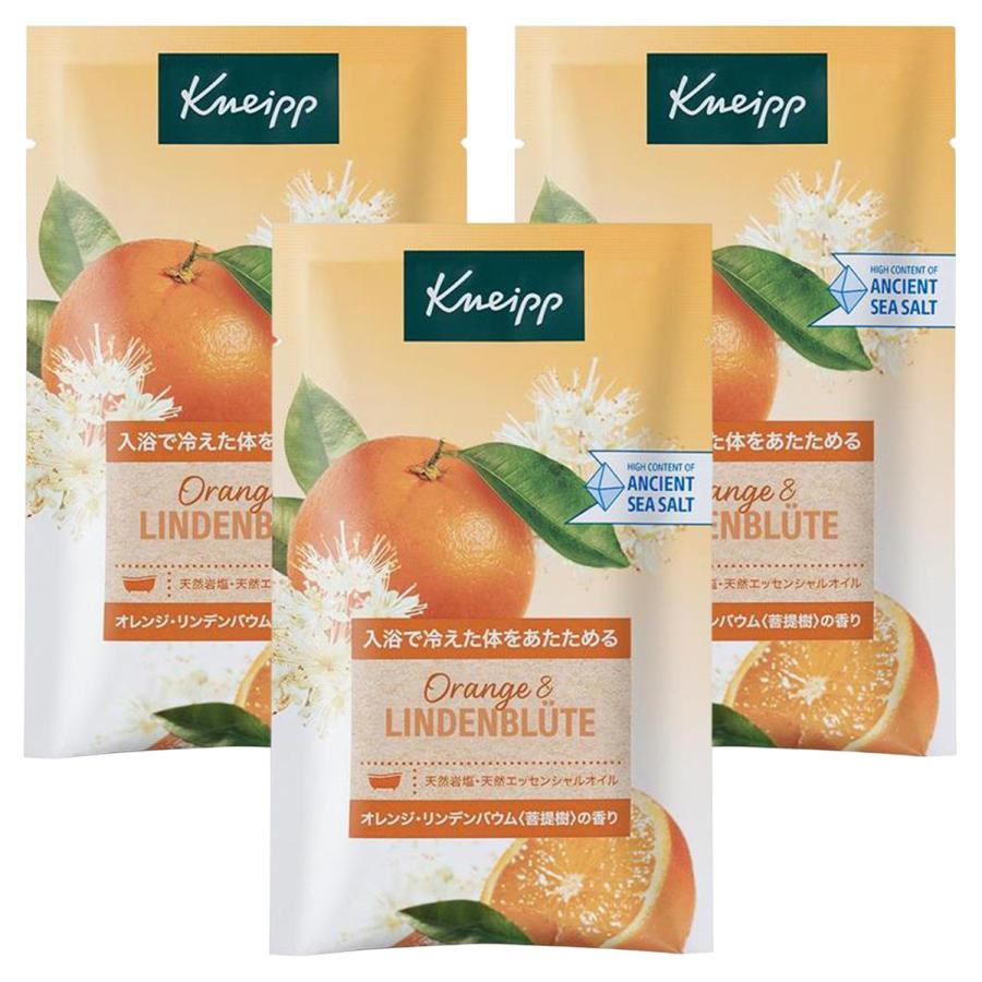 KNEIPP オレンジ・リンデンバウムバスソルト 「3個セット」 KNEIPP（クナイプ） バスソルト オレンジ・リンデンバウムの香り