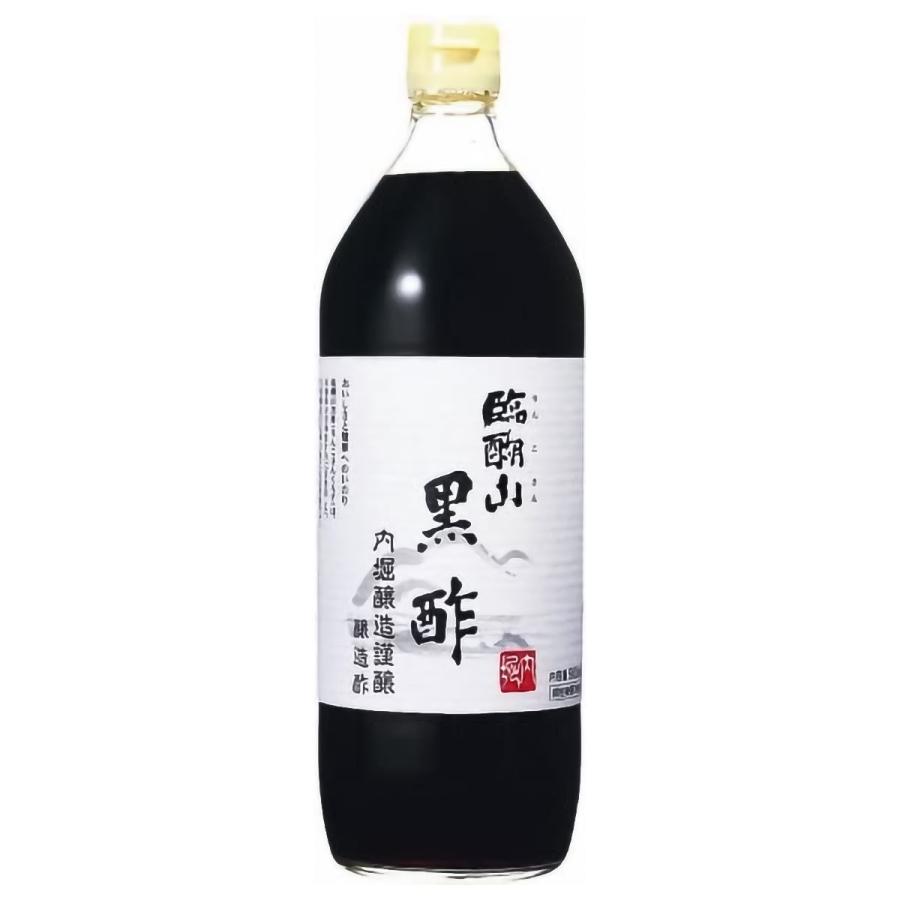 内堀醸造 臨醐山黒酢 900ml×6本セット 送料無料（Yahoo!・くすりの勉強堂）