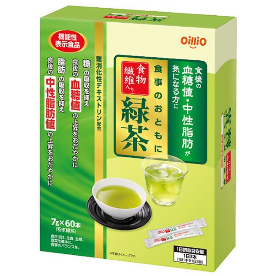 食事のおともに 食物繊維入り緑茶 7g 60本入 2個セット