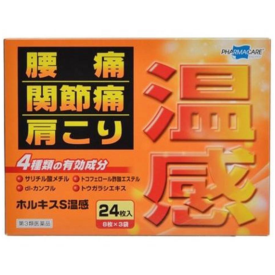 【第3類医薬品】 ホルキスS温感 24枚×20個セット ※セルフメディケーション税制対象商品