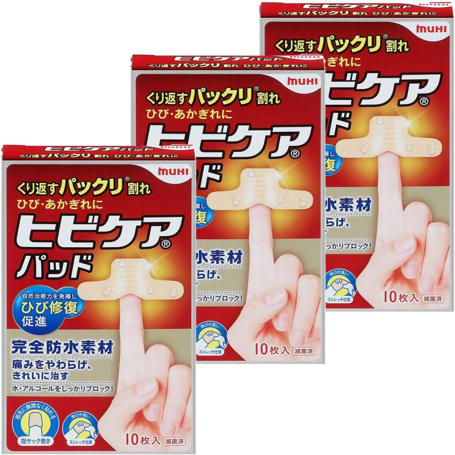 池田模範堂 ヒビケアパッド 10枚入×3個セット メール便送料無料 