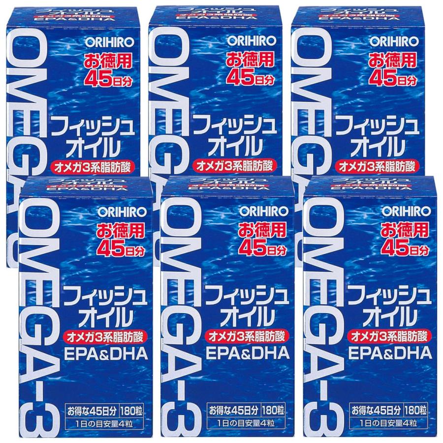 オリヒロ フィッシュオイル 180粒×6個セット : or-4971493105779set6 