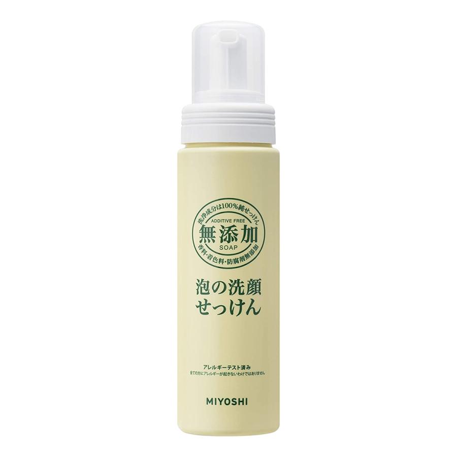 ミヨシ石鹸 ミヨシ 無添加 泡の洗顔せっけん ポンプ 200ml(無添加石鹸